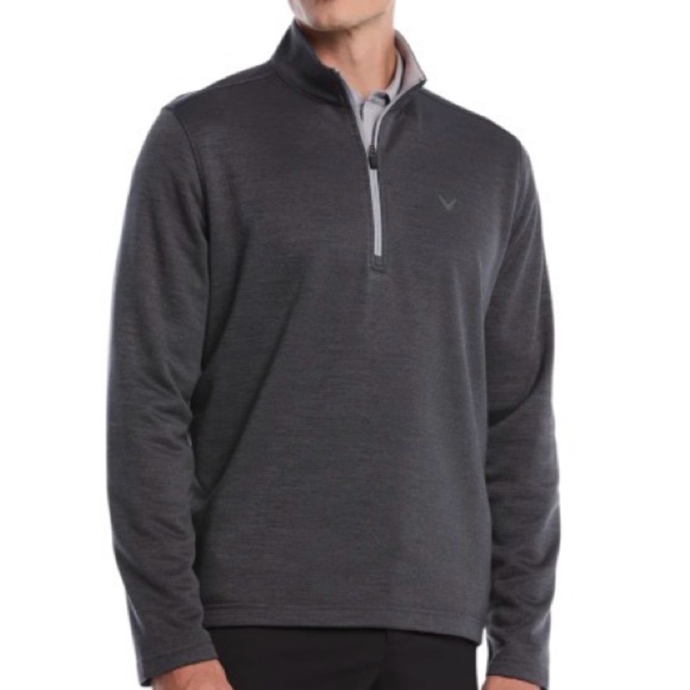 Callaway Men’s Quarter Zip Golf Pullover Size Medium- Gray Heather